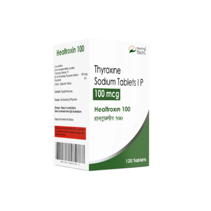 T4 (thyroxine Sodium) 100 mcg – (120 Tablets) – Healing Pharma