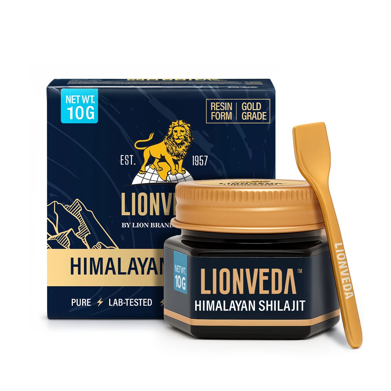 LIONVEDA HIMALAYAN SHILAJIT RESIN 10G CERTIFIED GOLD GRADE-1-Normal