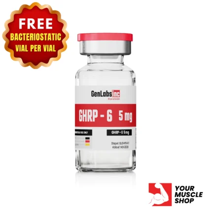 Ghrp – 6 – 5mg Vial – (with Bacteriostatic Water) – Genlabs