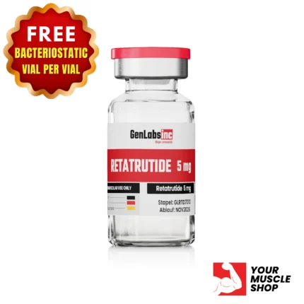 Retatrutide 5mg Vial – (with Bacteriostatic Water) – Genlabs