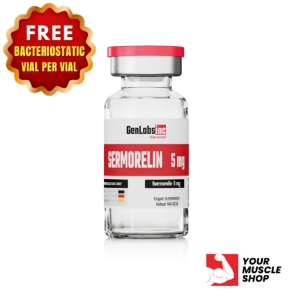 Sermorelin – 5mg Vial – (with Bacteriostatic Water) – Genlabs